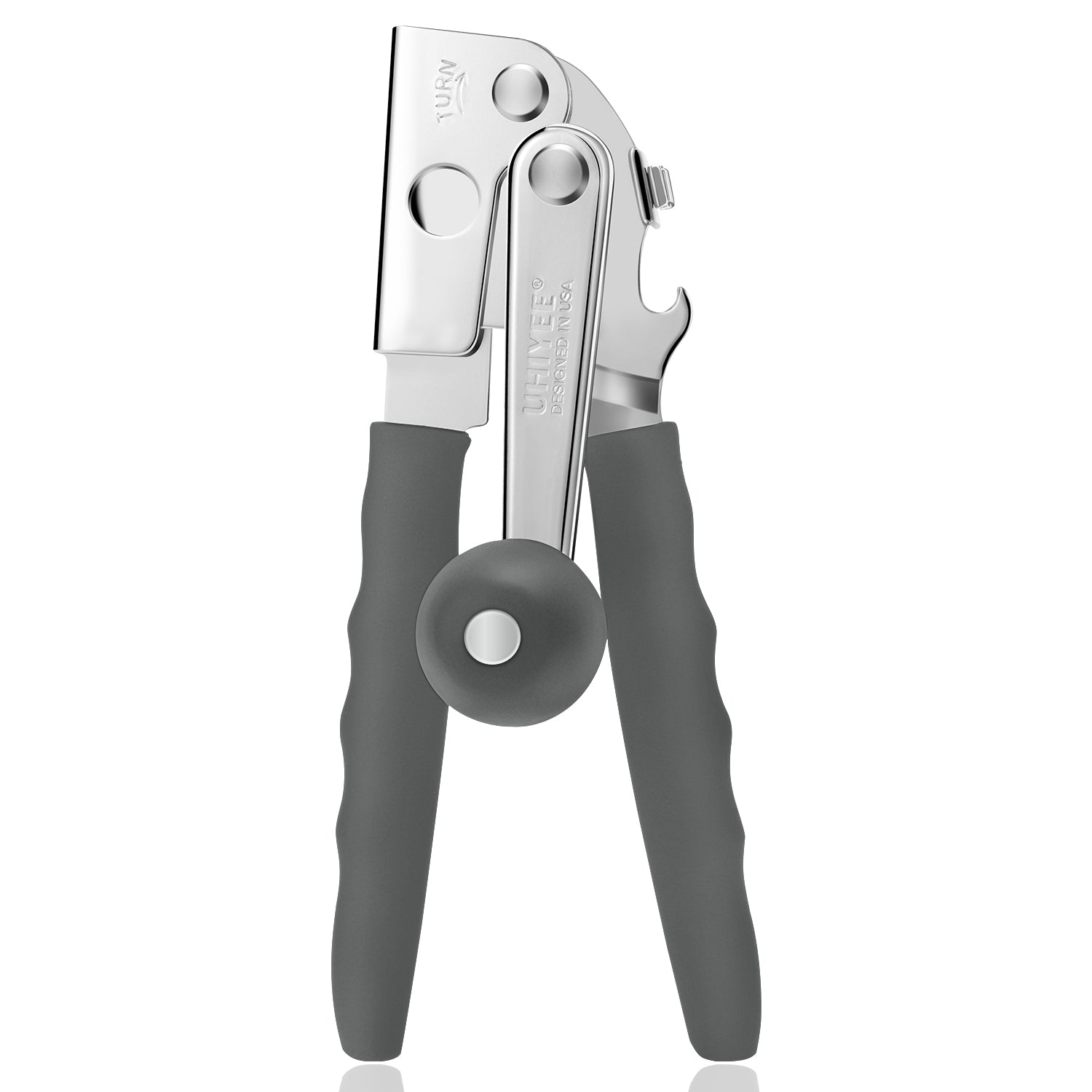 UHIYEE Commercial Crank Handle Can Opener with Magnetic Lid Lifter