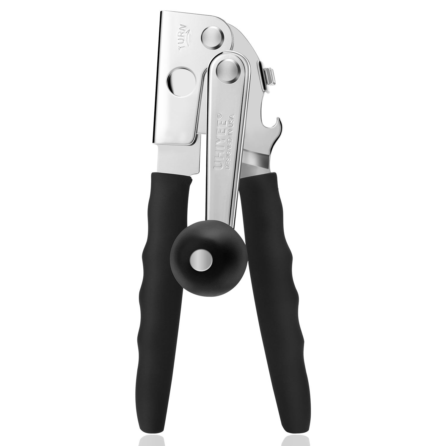 UHIYEE Commercial Crank Handle Can Opener with Magnetic Lid Lifter
