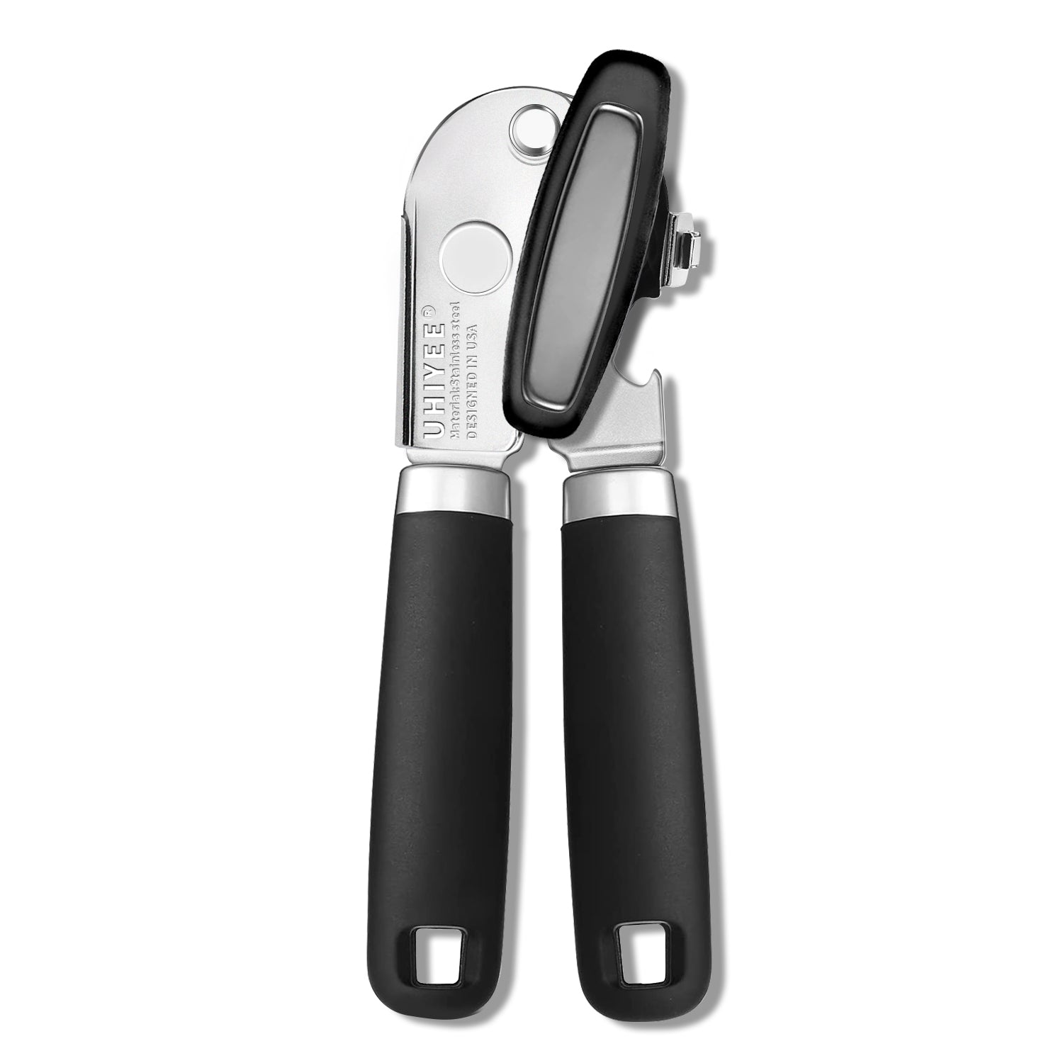 UHIYEE Handheld Manual Can Opener with Magnetic Lid Lifter