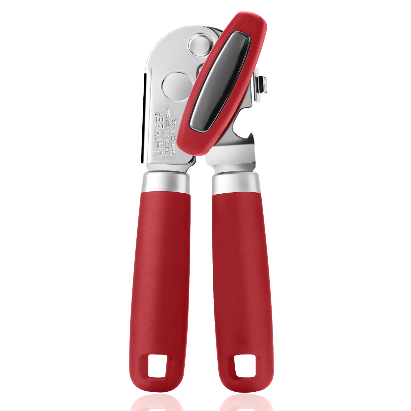 UHIYEE Handheld Manual Can Opener with Magnetic Lid Lifter