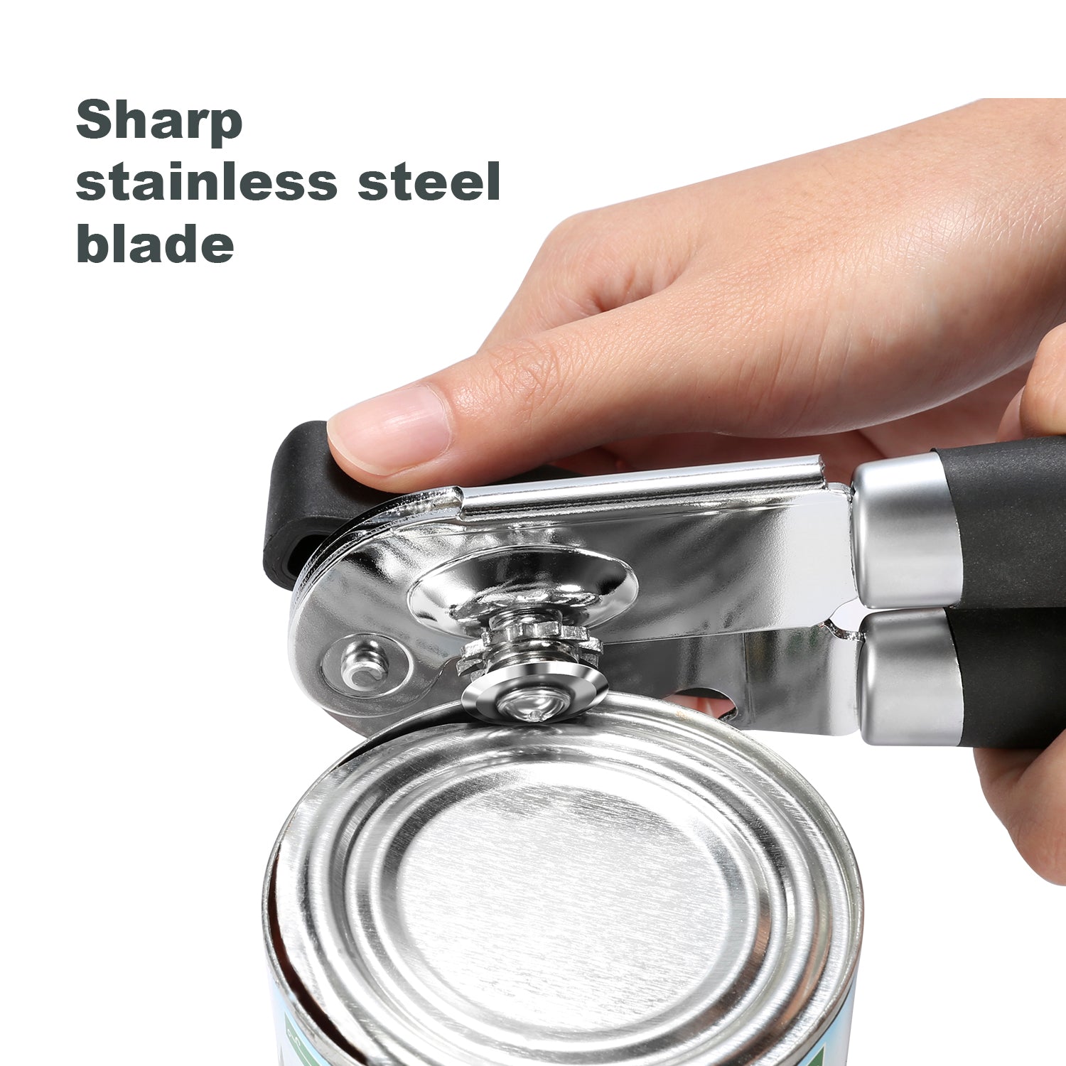 UHIYEE Handheld Manual Can Opener with Magnetic Lid Lifter