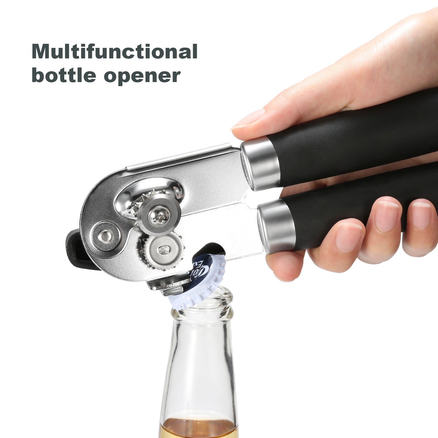 UHIYEE Handheld Manual Can Opener with Magnetic Lid Lifter